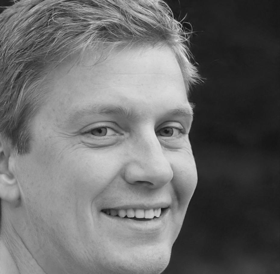 Portrait of Cameron Walsh, a successful wedding bouquet designer